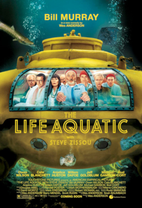 Cartel de La vida acuática con Steve Zissou, de Wes Anderson, 2004